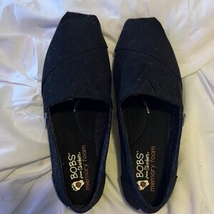 Skechers BOBS Black Slip-On Loafers
